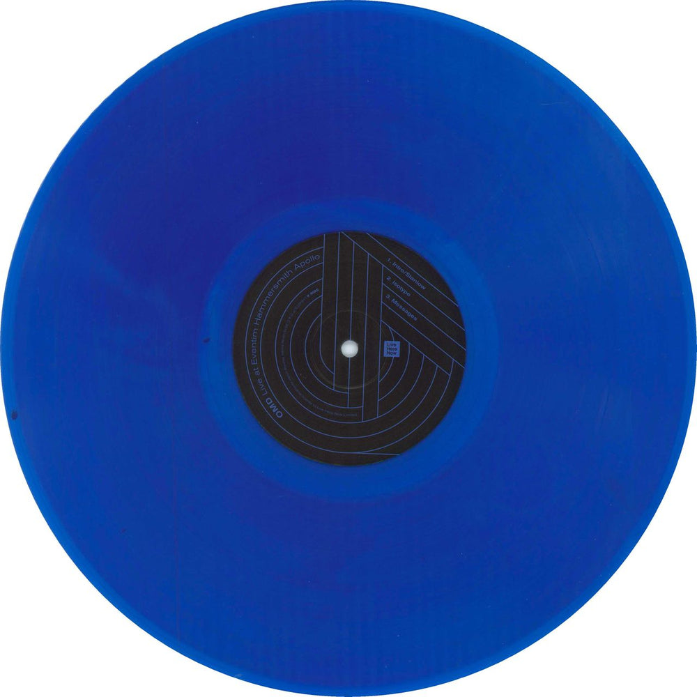 Orchestral Manoeuvres In The Dark Live At Eventim Hammersmith Apollo - Blue Vinyl UK 3-LP vinyl record set (Triple LP Album) OMD3LLI782410