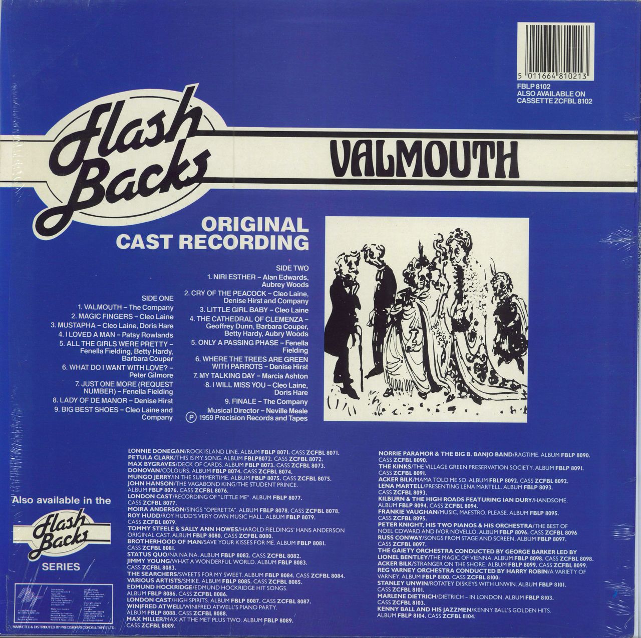 Original Cast Recording Valmouth UK vinyl LP album (LP record)
