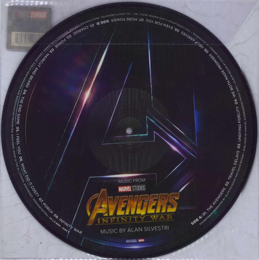 Original Soundtrack Avengers: Infinity War UK picture disc LP (vinyl picture disc album) 050087397982