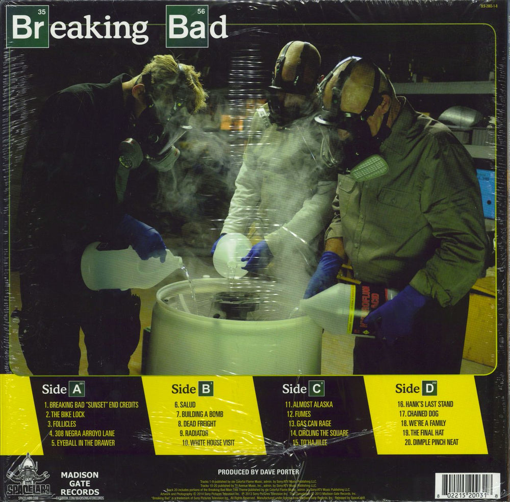 Original Soundtrack Breaking Bad Volume 2 - Translucent Blue Vinyl US 2-LP vinyl record set (Double LP Album) 802215200318