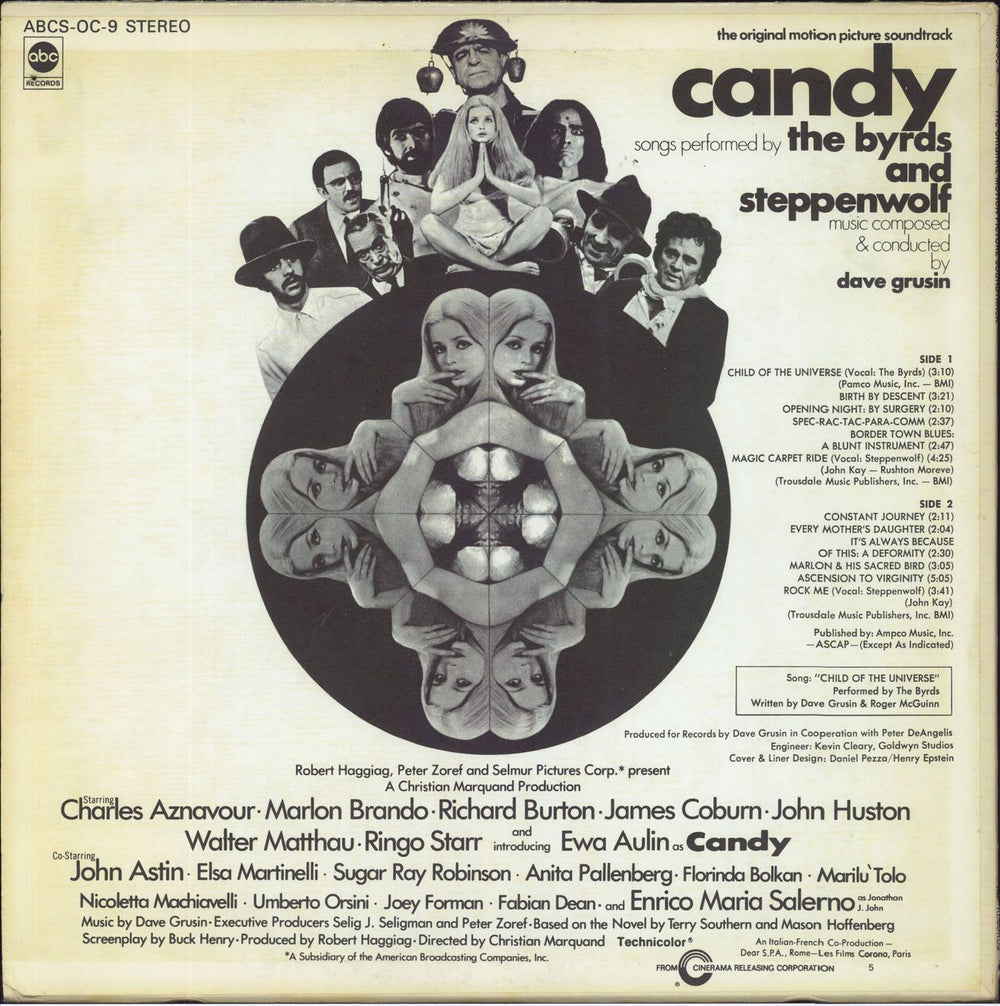 Original Soundtrack Candy US vinyl LP album (LP record)
