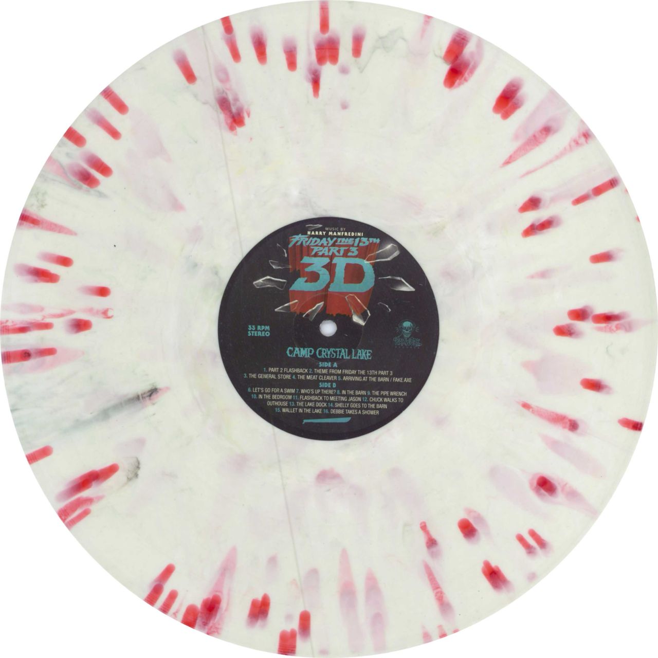 Original Soundtrack Friday The 13th Part White & Red Splatter V — RareVinyl.com