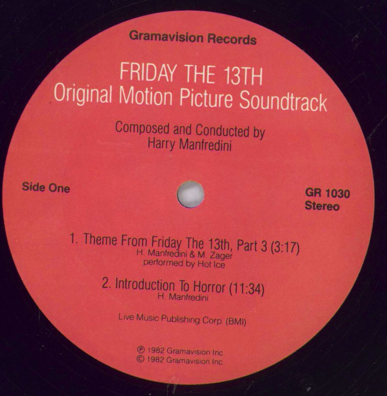 Original Soundtrack Friday The 13th, Part I, II, & III - VG US Vinyl LP
