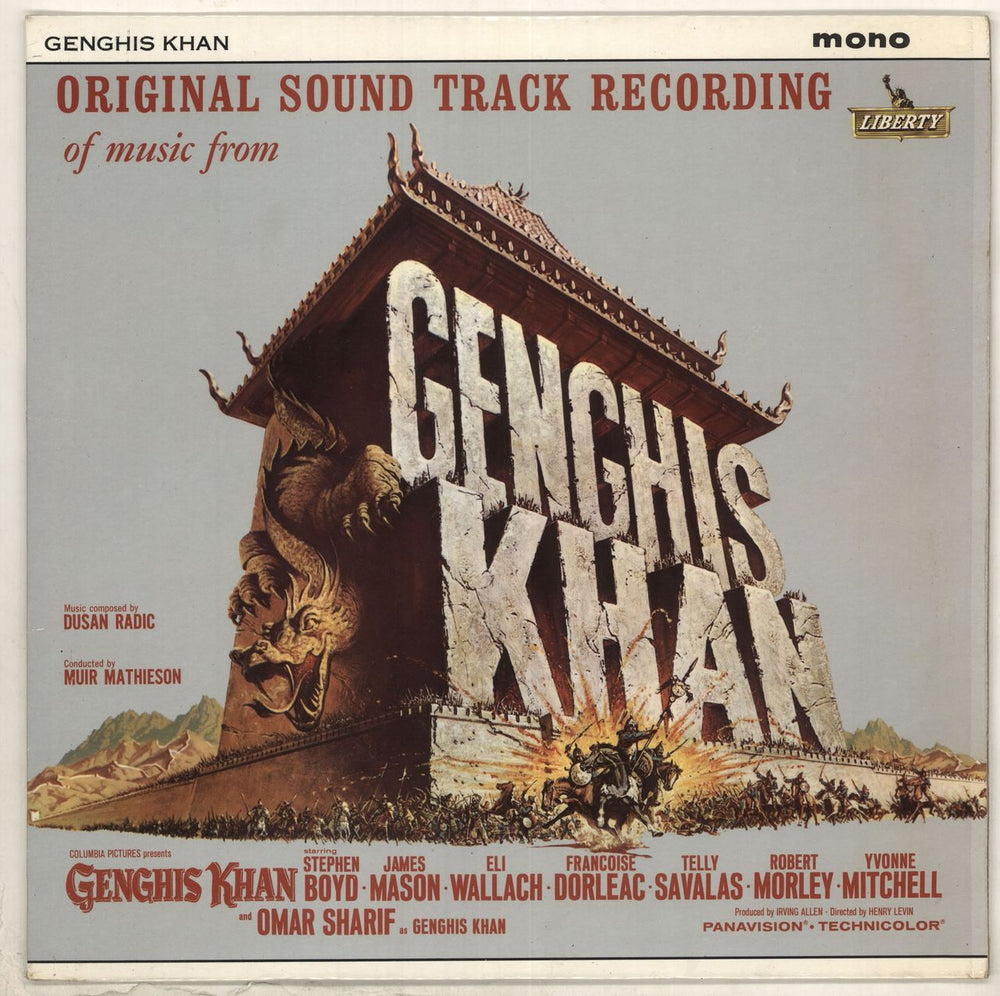 Original Soundtrack Genghis Khan UK vinyl LP album (LP record) LBY1261
