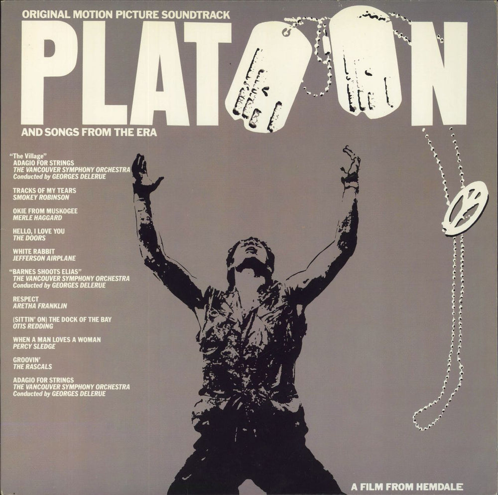 Original Soundtrack Platoon UK vinyl LP album (LP record) WX95