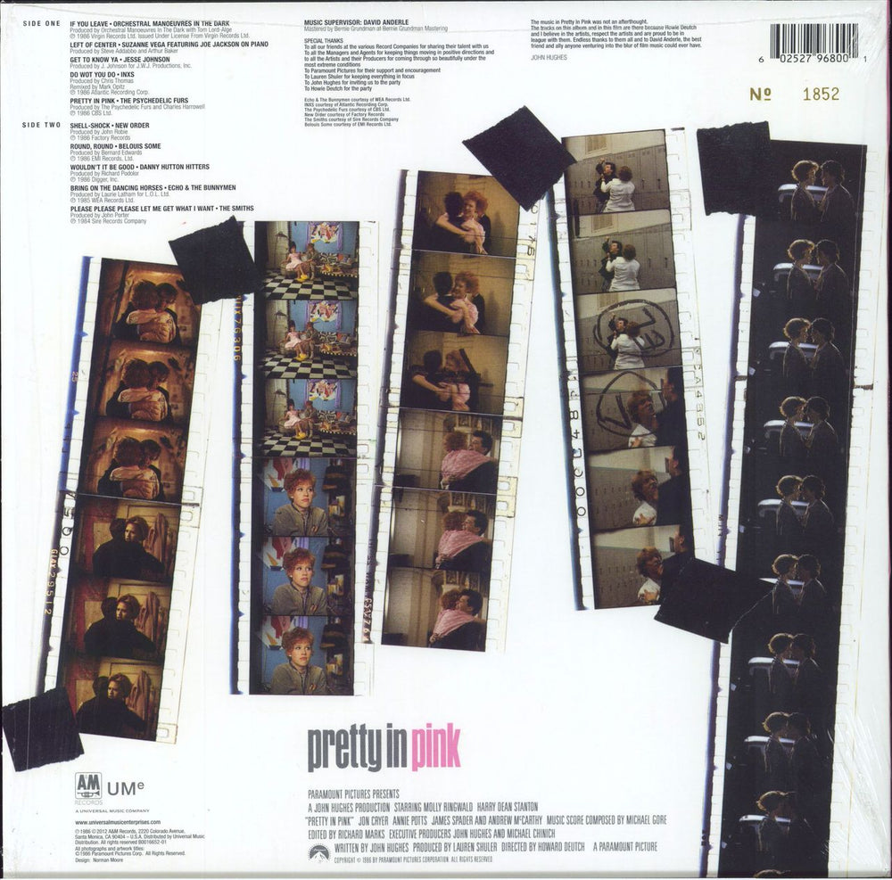 Original Soundtrack Pretty In Pink - Pink Vinyl + Numbered US vinyl LP album (LP record) 602527968001