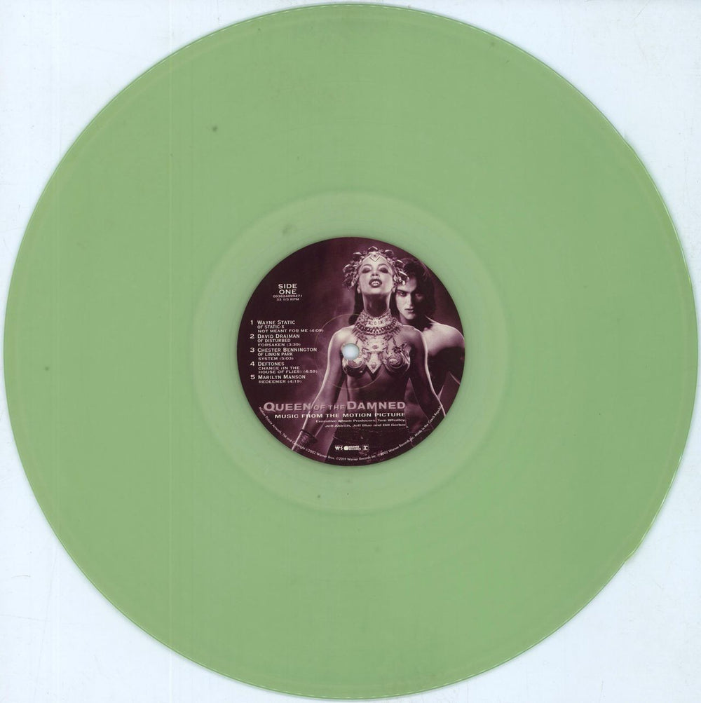 Original Soundtrack Queen Of The Damned - Ghost Green Vinyl US 2-LP vinyl record set (Double LP Album) OST2LQU815828