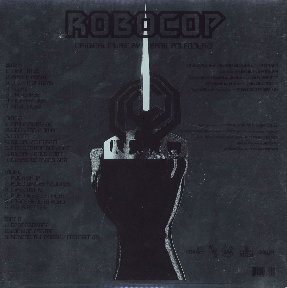 Original Soundtrack Robocop - Silver Vinyl US 2-LP vinyl record set (Double LP Album)
