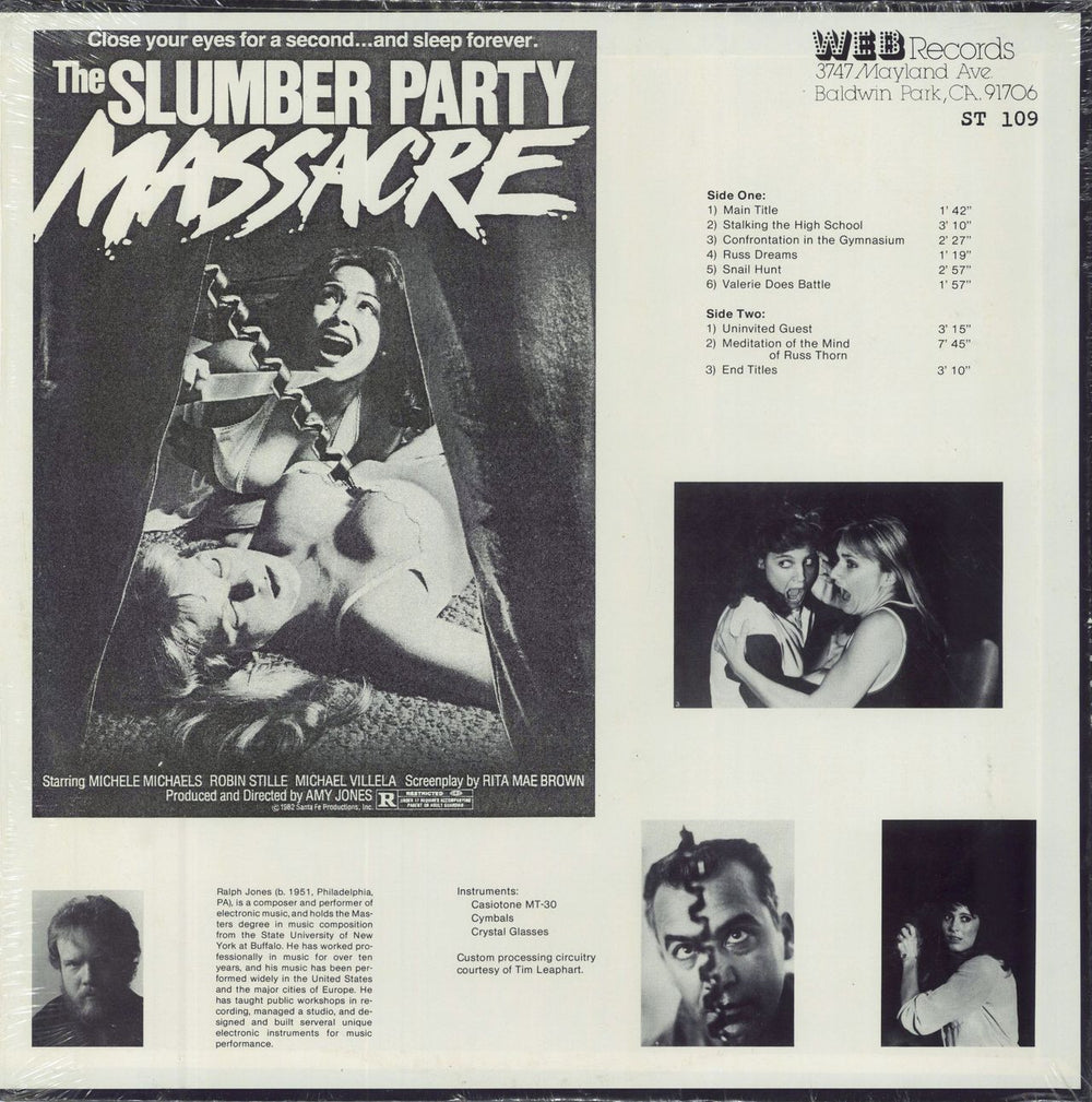 Original Soundtrack Slumber Party Massacre US vinyl LP album (LP record)