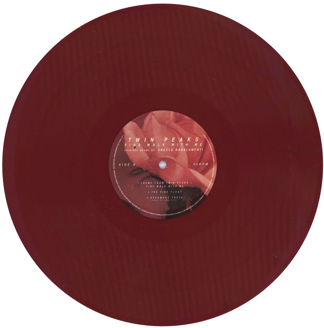 Original Soundtrack Twin Peaks - Fire Walk With Me - Red Vinyl US 2-LP vinyl record set (Double LP Album) OST2LTW785888