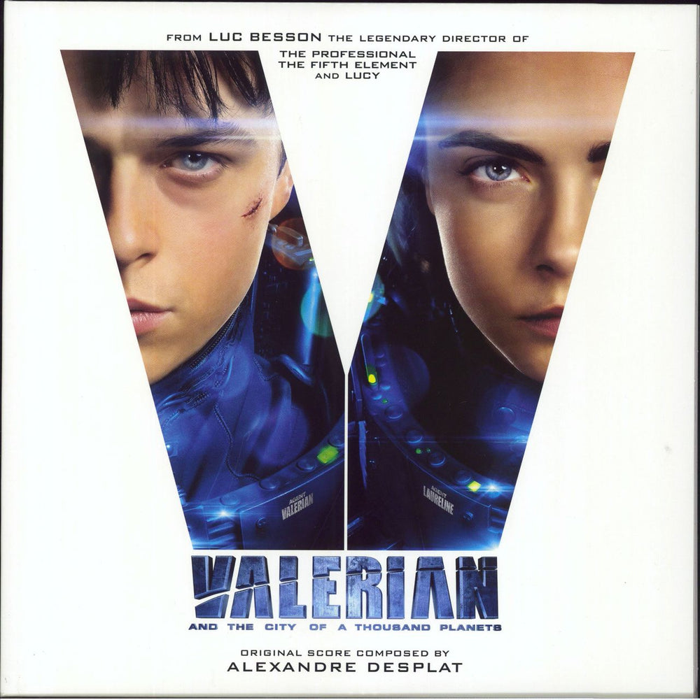 Original Soundtrack Valerian and The City of A Thousand Planets - White and Blue Vinyl UK 2-LP vinyl record set (Double LP Album) IDOL DLP 045
