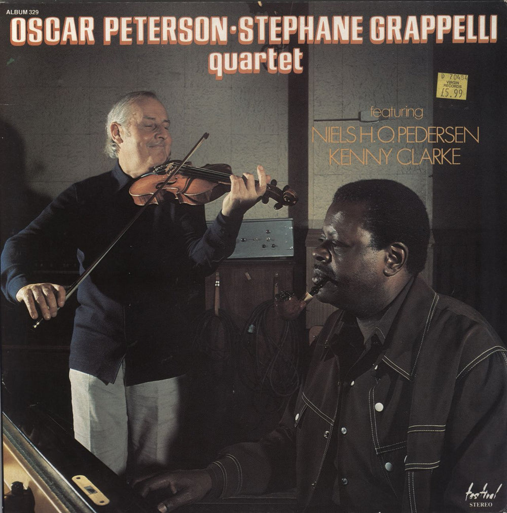 Oscar Peterson & Stéphane Grappelli Oscar Peterson-Stephane Grappelli Quartet French 2-LP vinyl record set (Double LP Album) ALB329