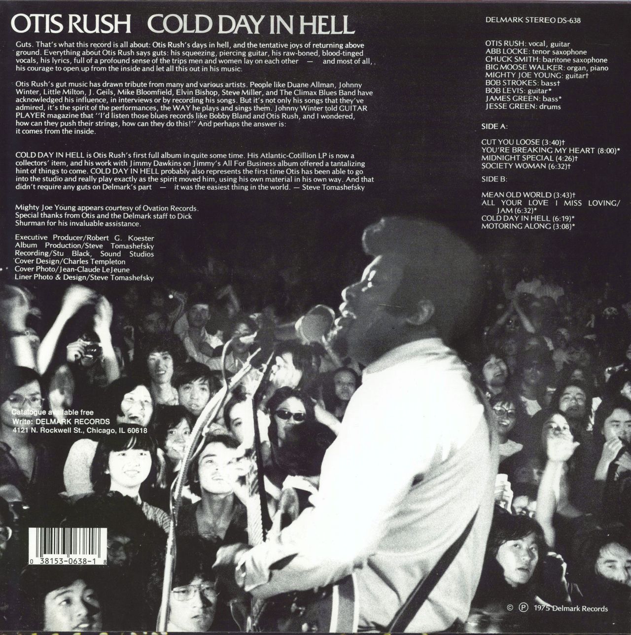 Otis Rush Cold Day In Hell US Vinyl LP — RareVinyl.com