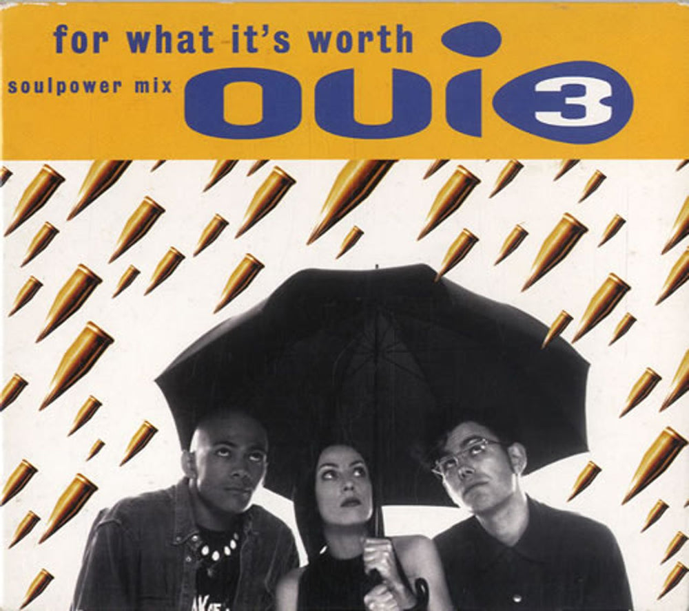 Oui 3 For What It's Worth UK CD single (CD5 / 5") MCSTD1941