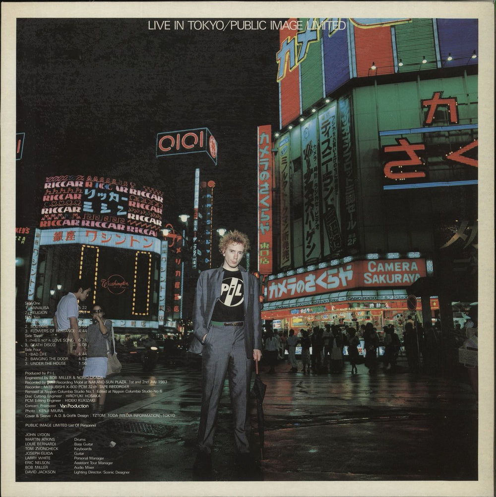 P.I.L. Live In Tokyo + Poster - EX UK 2-LP vinyl record set (Double LP Album) VGD3508