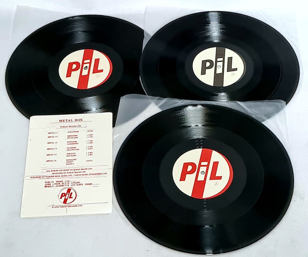 P.I.L. Metal Box + Insert - EX UK Vinyl box set — RareVinyl.com