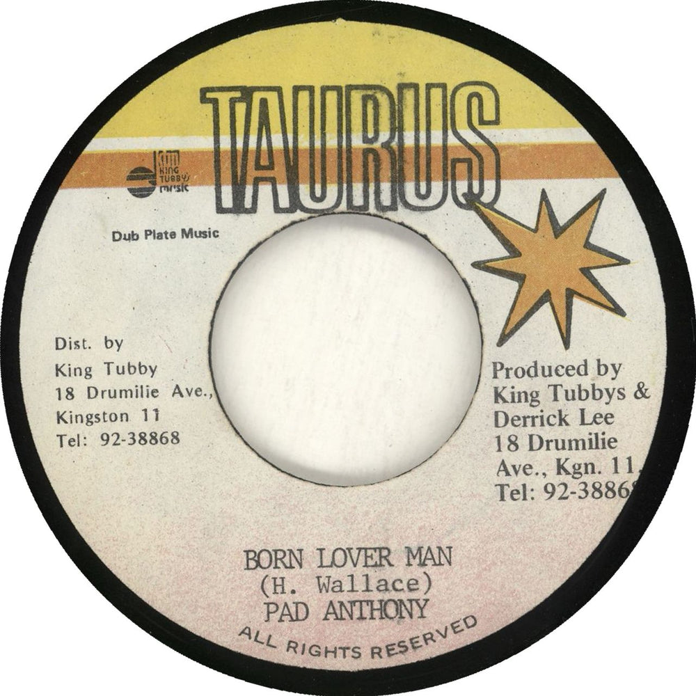 Pad Anthony Born Lover Man Jamaican 7" vinyl single (7 inch record / 45)