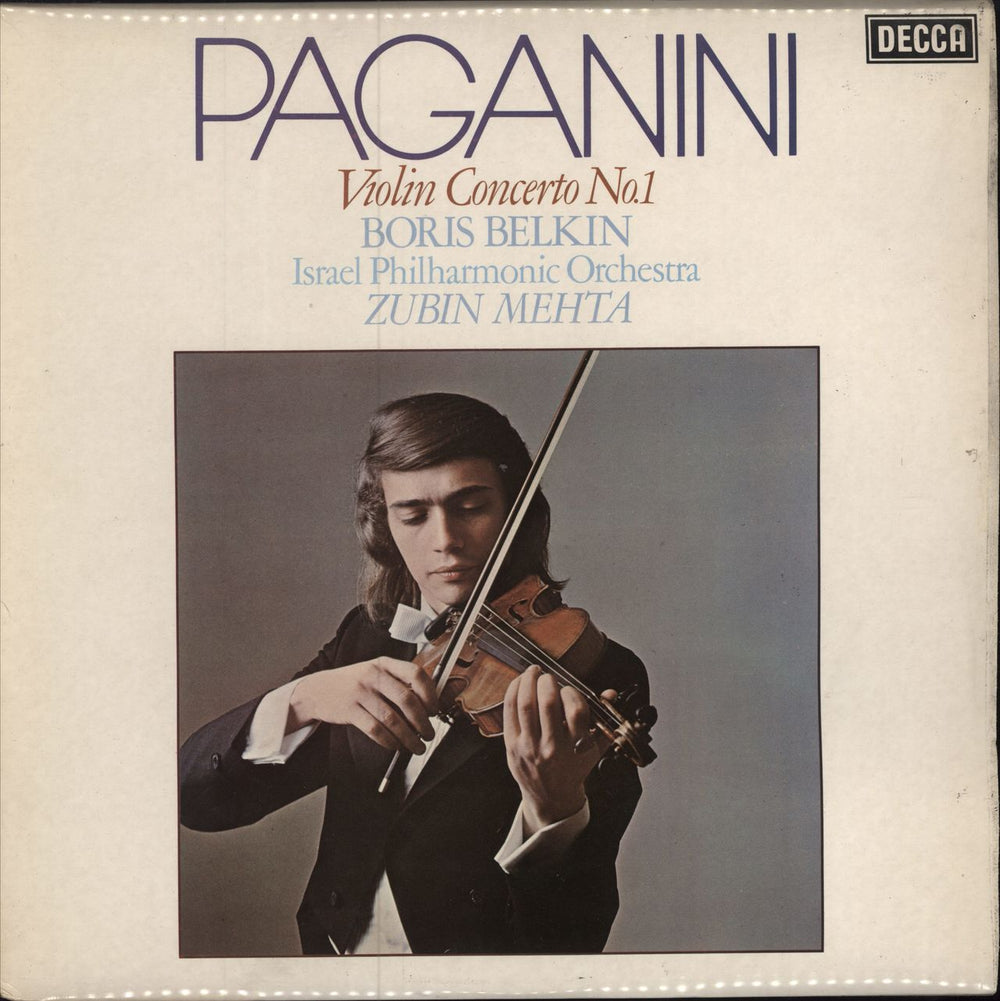 Paganini Paganini: Violin Concerto No. 1 UK vinyl LP album (LP record) SXL6798