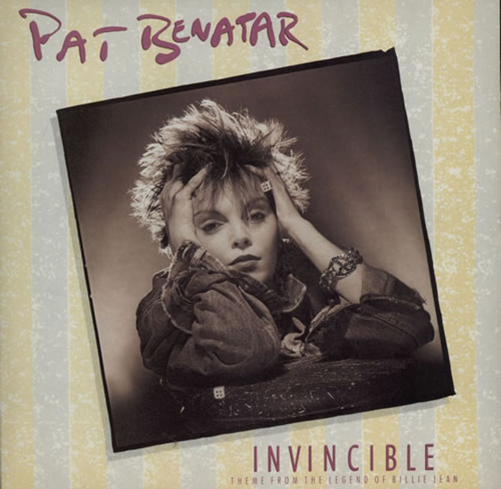 Pat Benatar Invincible - Gatefold sleeve UK 7" vinyl single (7 inch record / 45) PAT3
