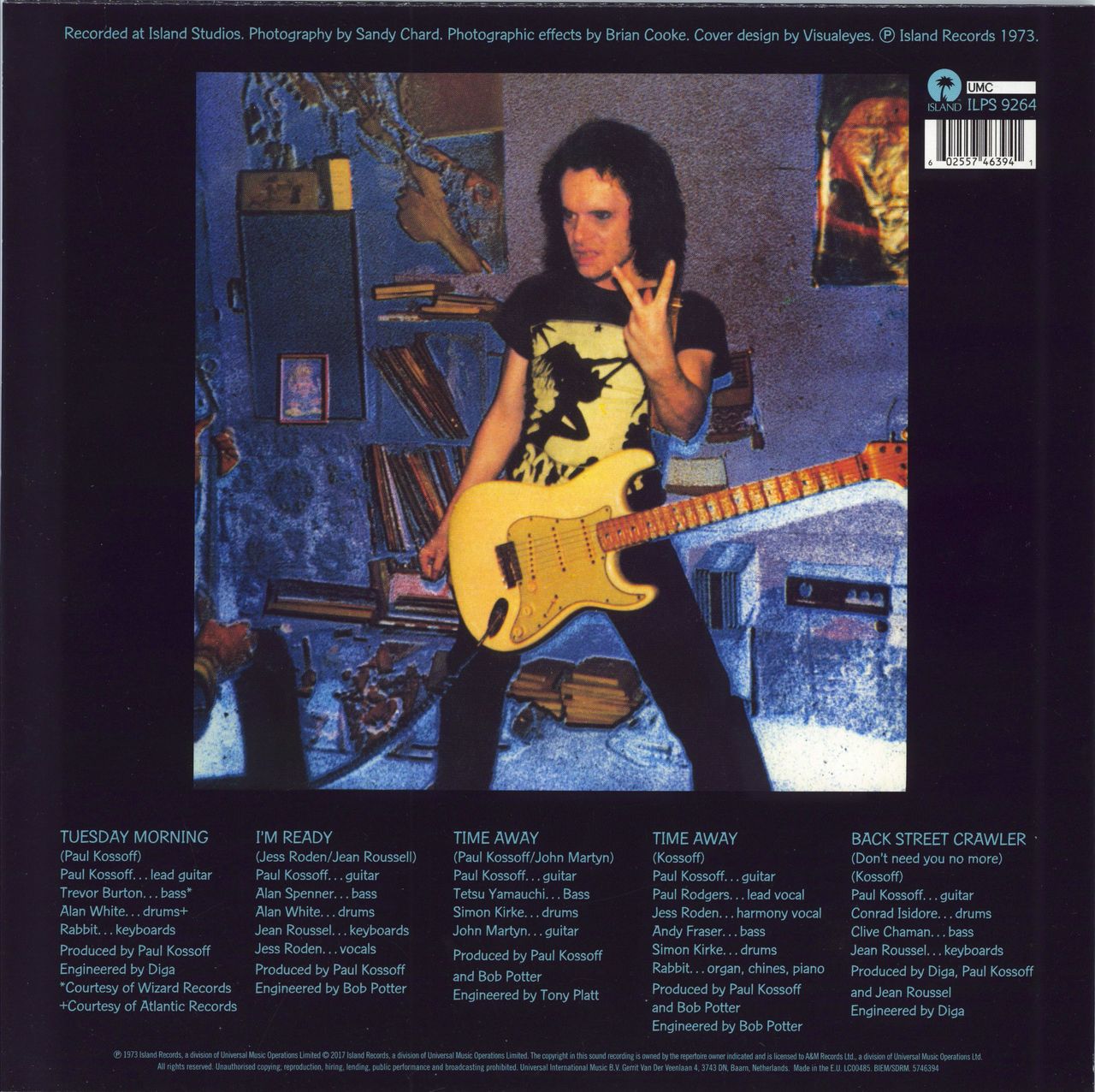 Paul Kossoff Back Street Crawler UK vinyl LP album (LP record) 602557463941
