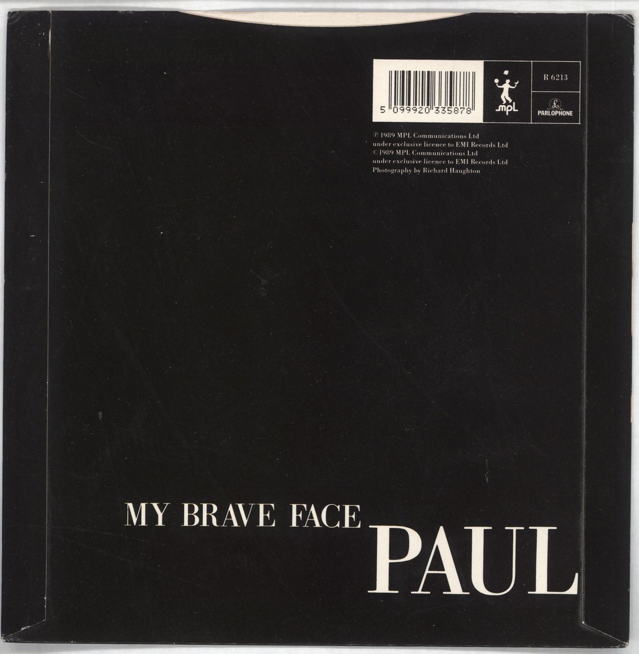Paul McCartney and Wings My Brave Face - Black label UK 7