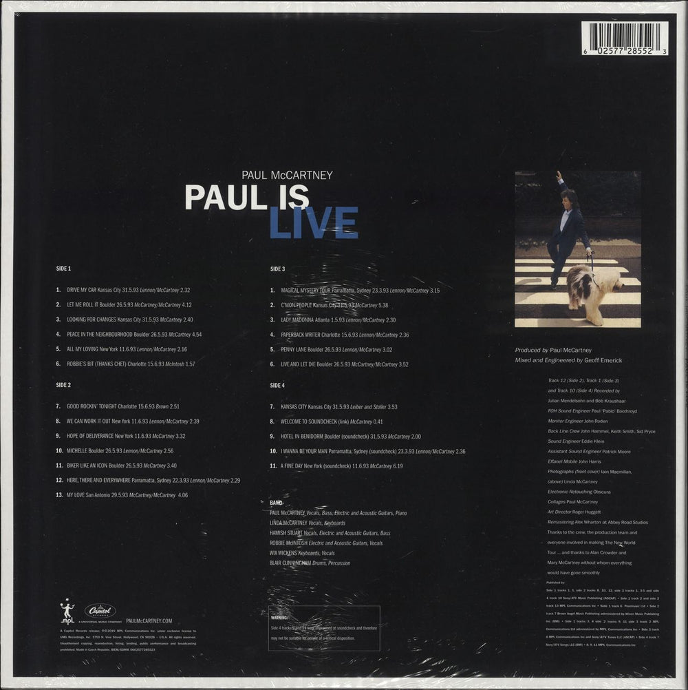 Paul McCartney and Wings Paul Is Live - 180gram Vinyl - Sealed UK 2-LP vinyl record set (Double LP Album) 602577285523