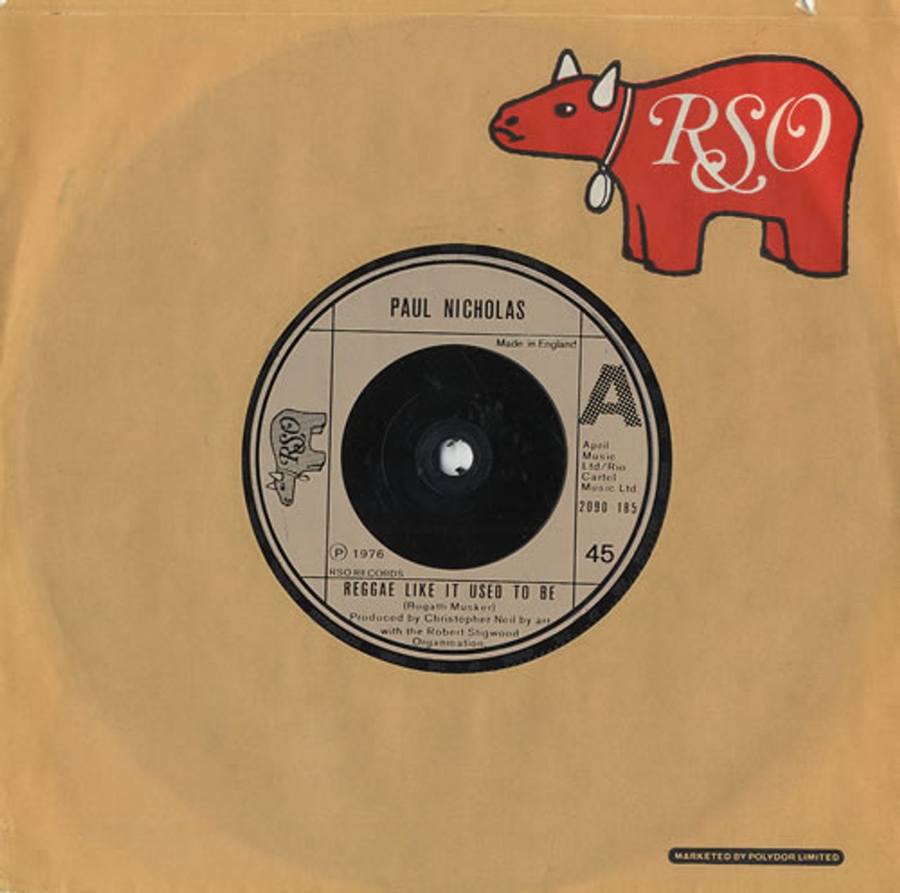 Paul Nicholas Reggae Like It Used To Be UK 7" vinyl single (7 inch record / 45) 2090185