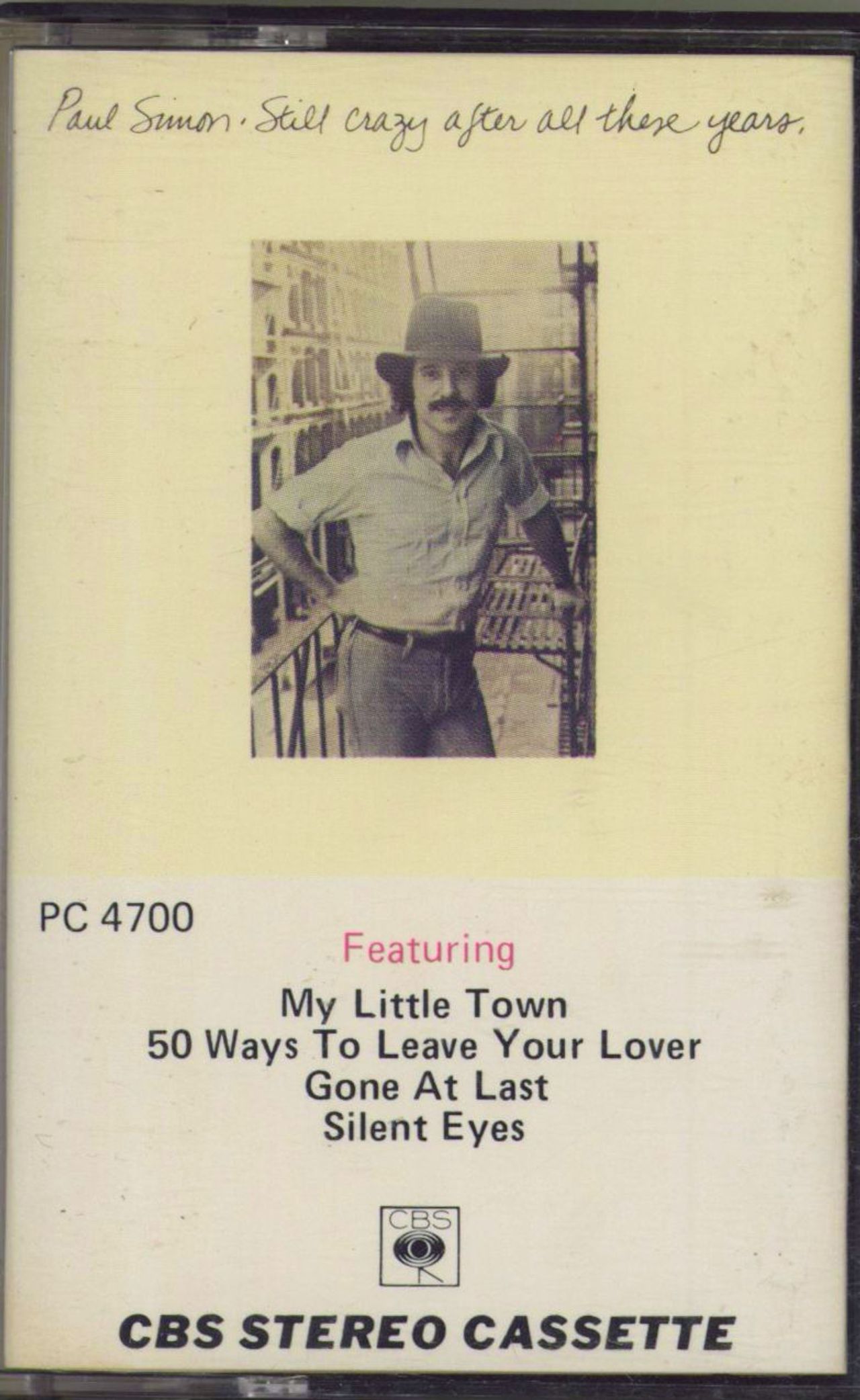 Paul Simon Still Crazy After All These Years Uk Cassette Album