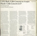 Paul Tortelier C.P.E. Bach: Cello Concerto In A Major Wq. 172 / Haydn: Cello Concerto In D Op. 101 UK vinyl LP album (LP record)