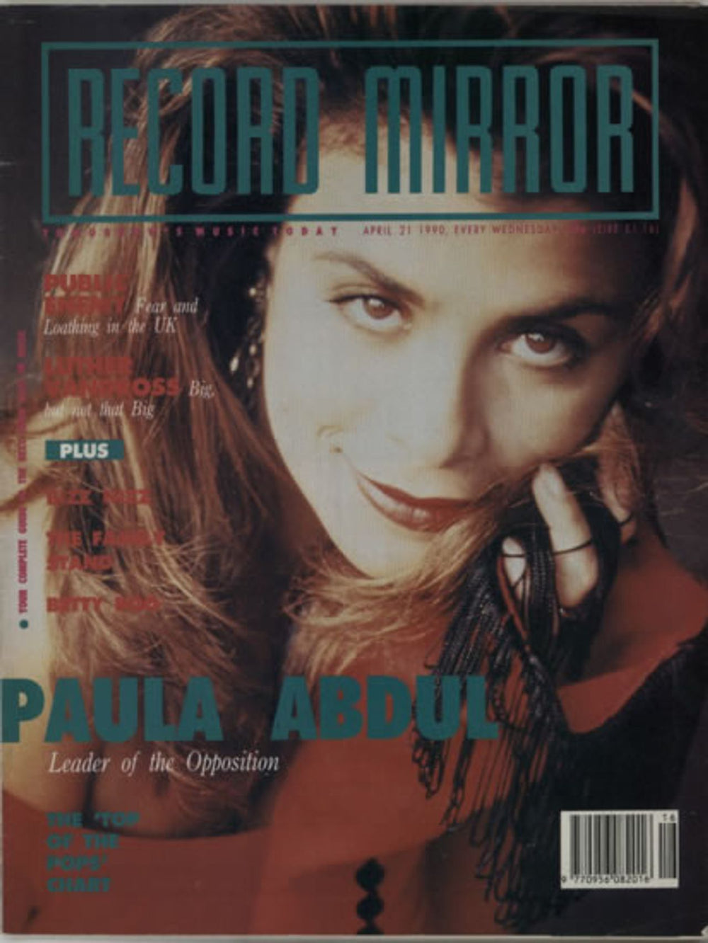 Paula Abdul Record Mirror UK magazine APRIL 1990