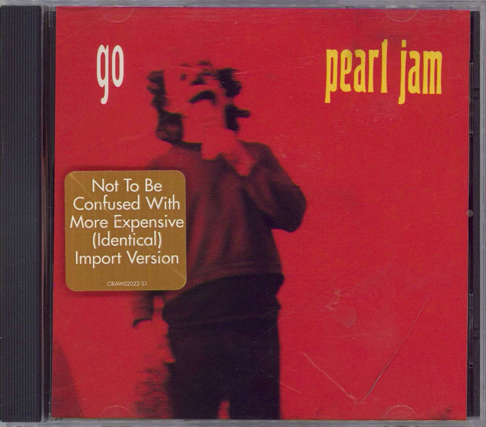 Pearl Jam Go - Stickered US CD single (CD5 / 5") 34K77937