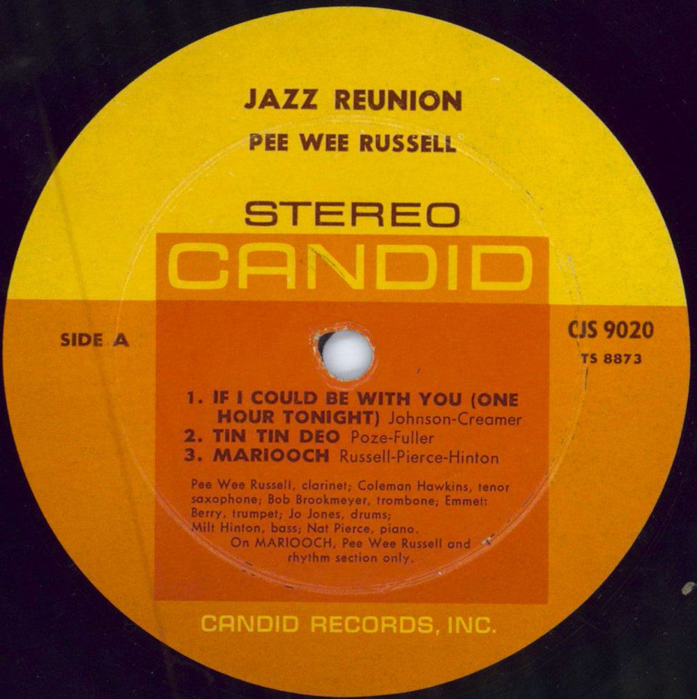 Pee Wee Russell Jazz Reunion - 1st US vinyl LP album (LP record) PHMLPJA783894