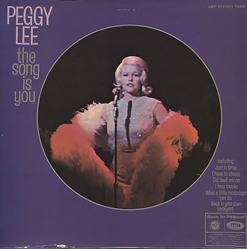 Peggy Lee The Song Is You UK vinyl LP album (LP record) MFP1358