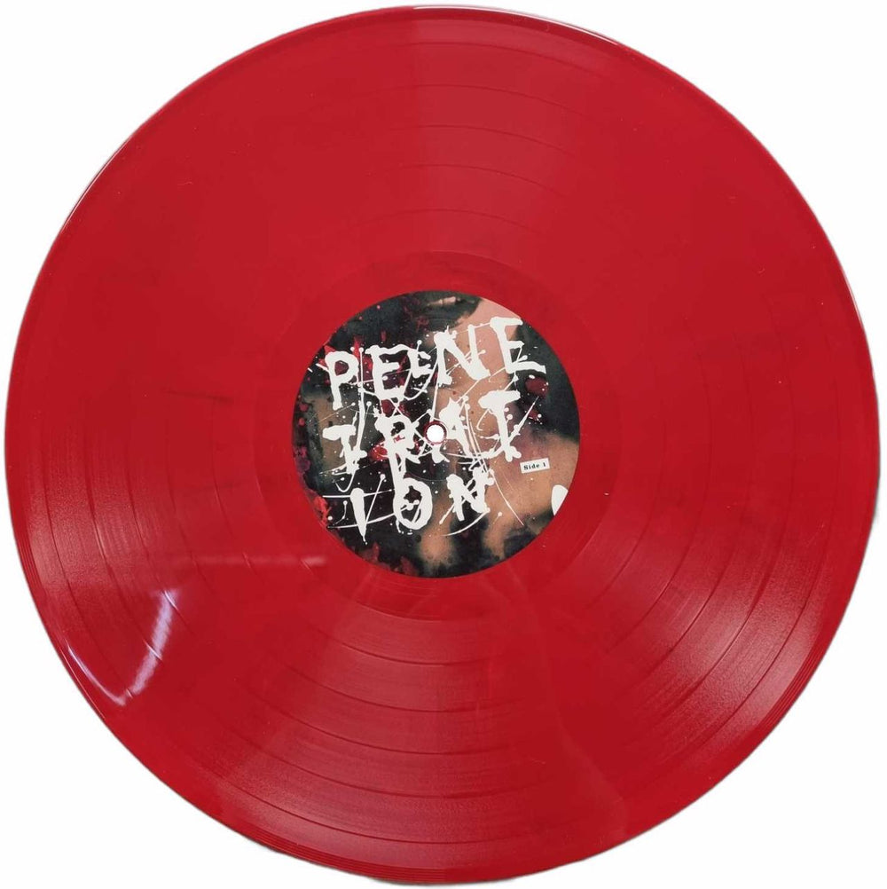 Penetration Resolution - Autographed - Red Vinyl UK vinyl LP album (LP record) 5052442007692