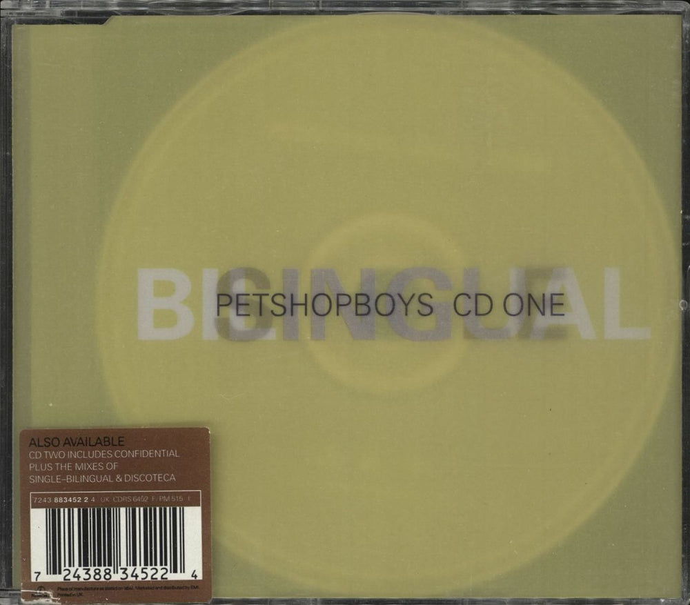 Pet Shop Boys Single-Bilingual UK 2-CD single set (Double CD single) CDR/S6452