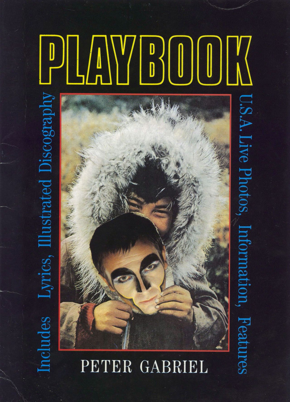 Peter Gabriel Playbook - VG UK tour programme TOUR PROGRAMME