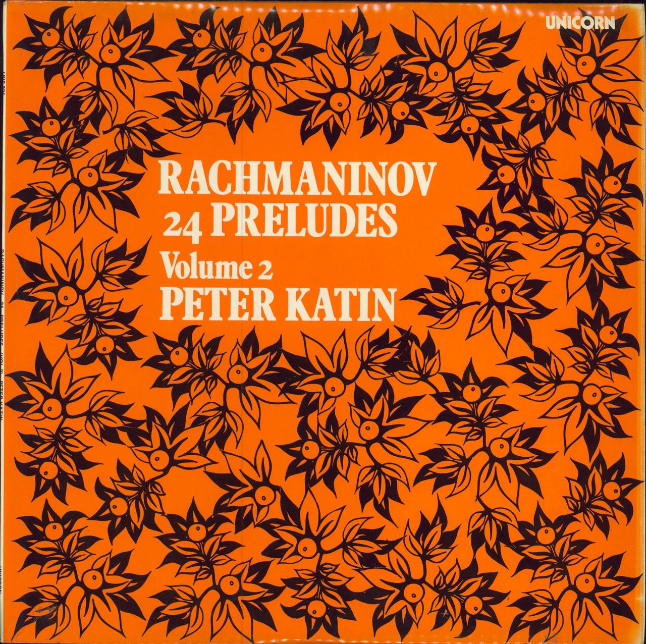Peter Katin Rachmaninov: 24 Preludes Volume 2 UK vinyl LP album (LP record) UNS231