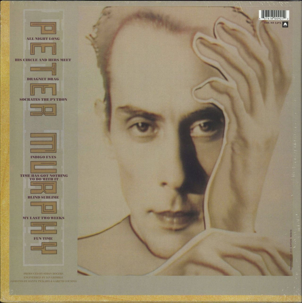 Peter Murphy Love Hysteria - Indigo Vinyl UK vinyl LP album (LP record) 607618009212