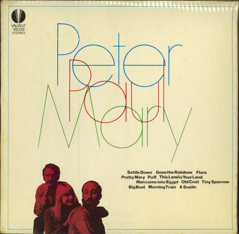 Peter Paul & Mary Peter, Paul & Mary UK vinyl LP album (LP record) VS129