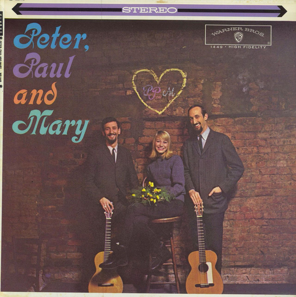 Peter Paul & Mary Peter, Paul And Mary US vinyl LP album (LP record) WS1449