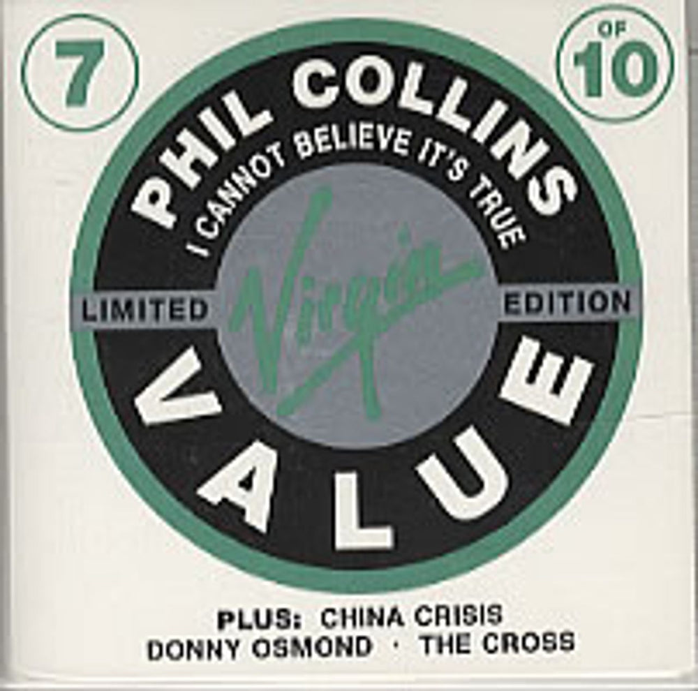 Phil Collins I Cannot Believe It's True UK 3" CD single (CD3) VVCS7