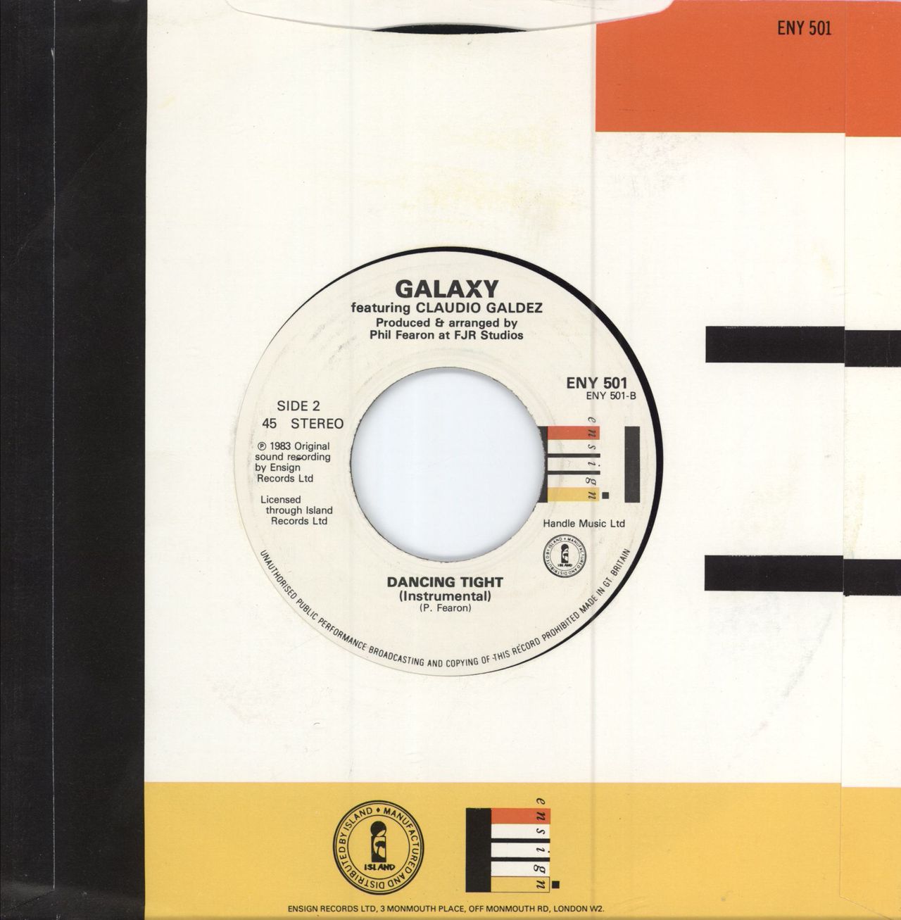 Phil Fearon & Galaxy Dancing Tight - Jukebox UK 7" vinyl single (7 inch record / 45)