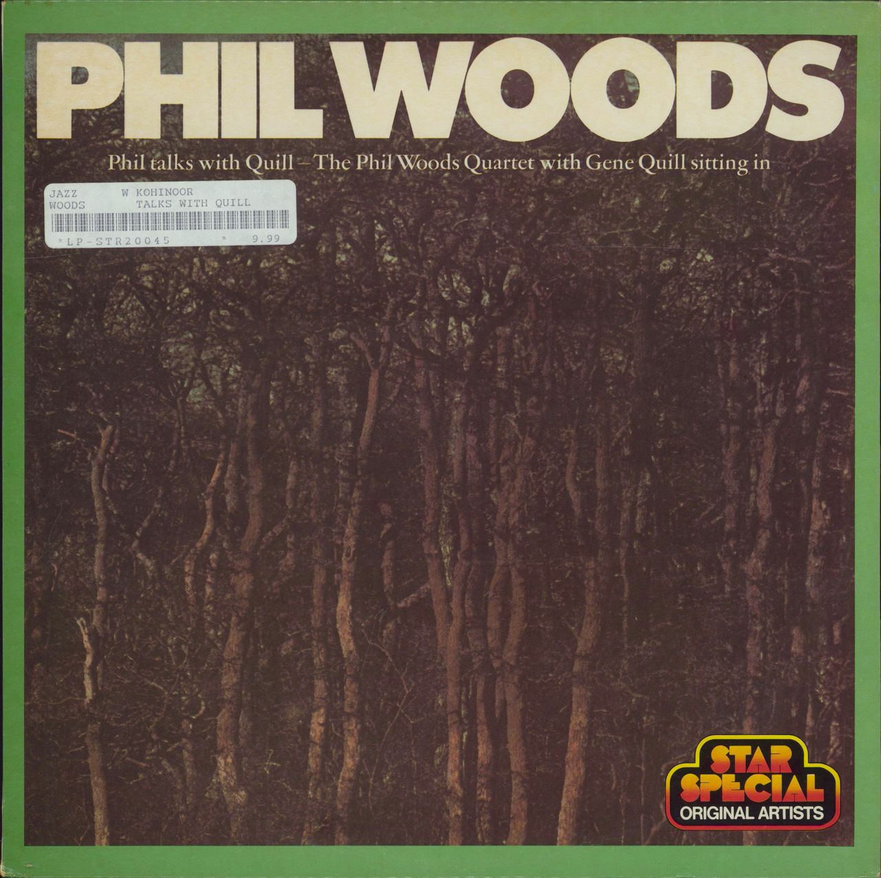 Phil Woods Phil Talks With Quill South African vinyl LP album (LP record) STR20045