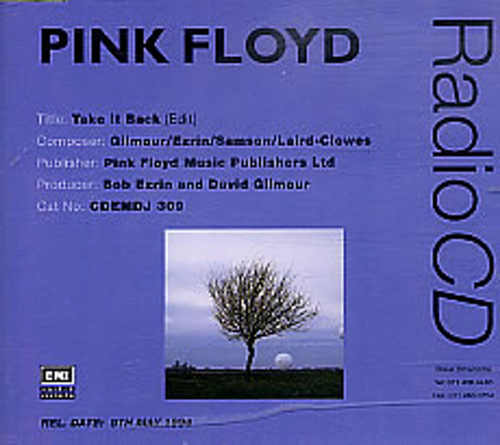 Pink Floyd Take It Back UK Promo CD single (CD5 / 5") CDEMDJ309