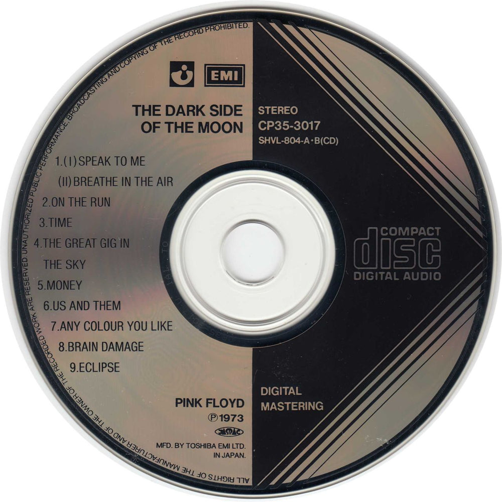 Pink Floyd The Dark Side Of The Moon Japanese CD album (CDLP)