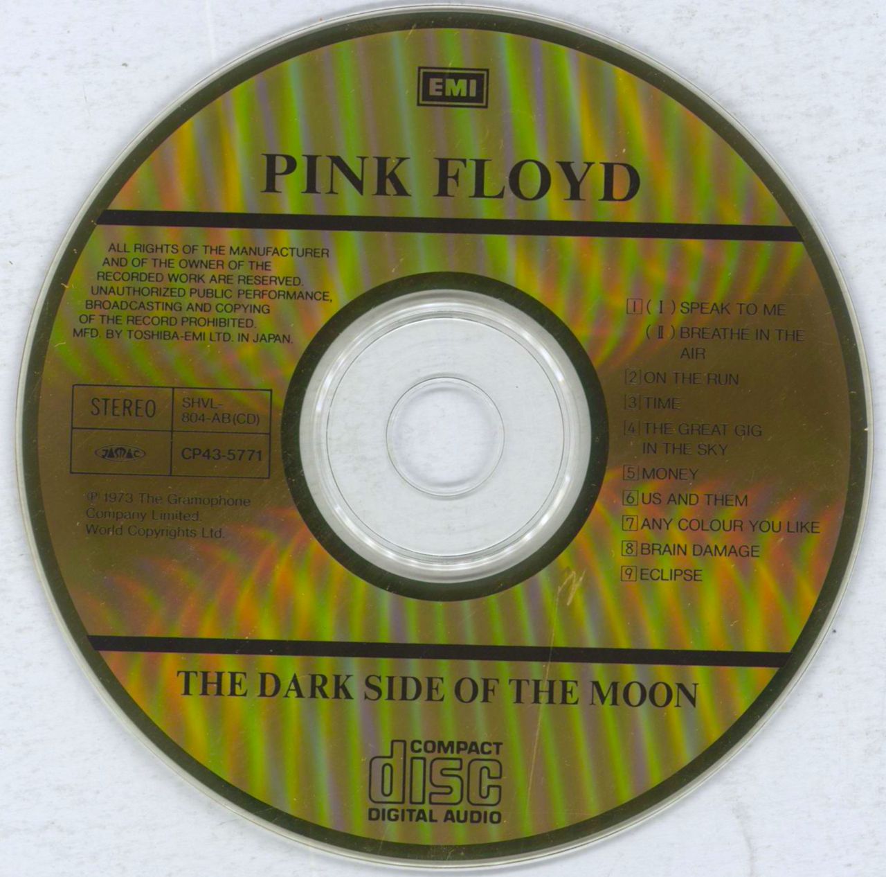 Pink Floyd The Dark Side Of The Moon + EX OBI Japanese CD album