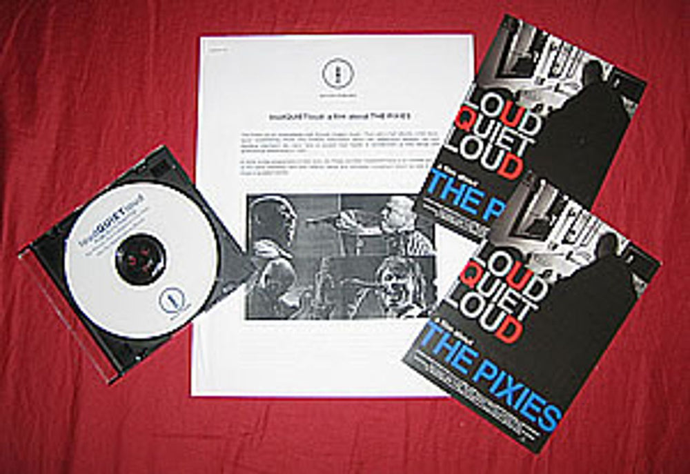 Pixies Loud QUIET Loud: A Film About The Pixies US Promo media press kit PRESS KIT