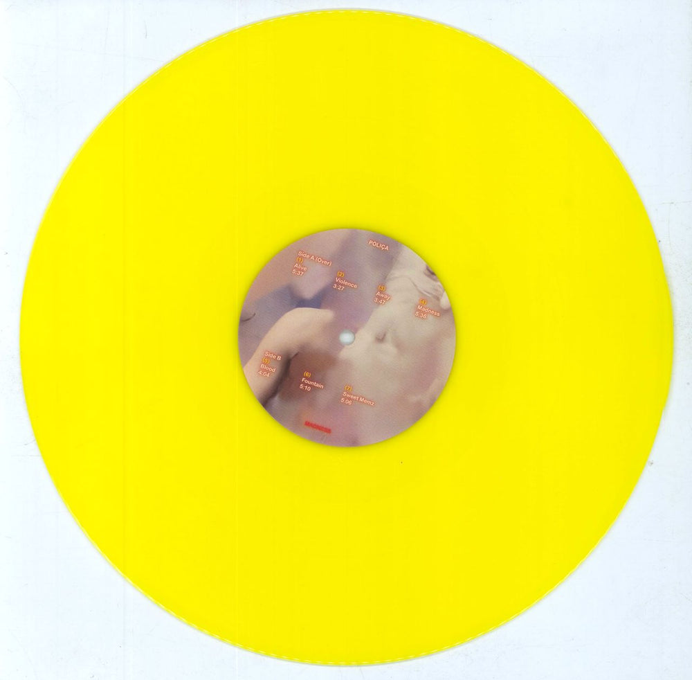 Polica Madness - Yellow Vinyl UK vinyl LP album (LP record)