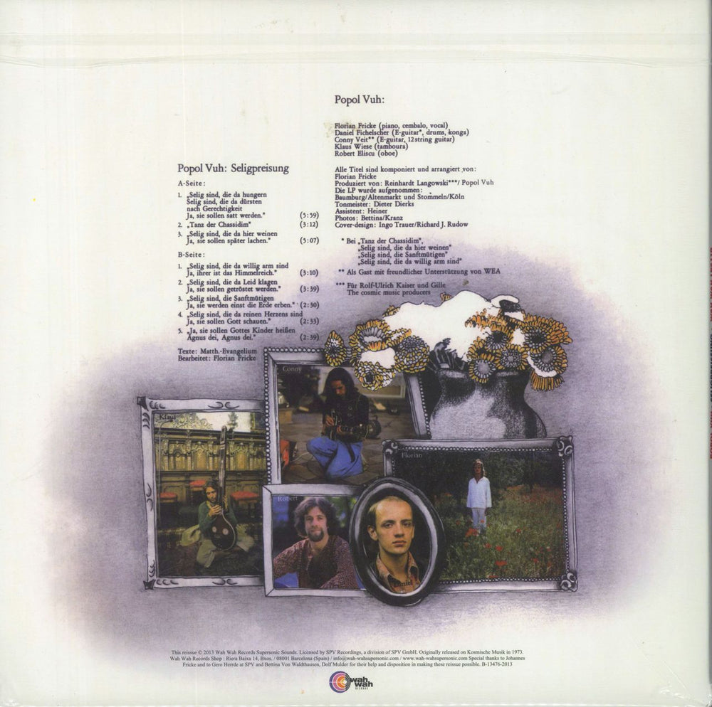 Popol Vuh Seligpreisung Spanish vinyl LP album (LP record) 4040824083250