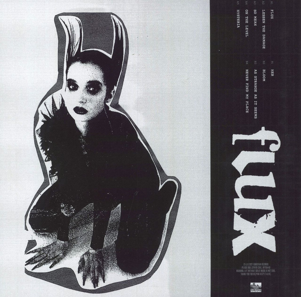 Poppy Flux - Black & White Cornetto US Vinyl LP — RareVinyl.com